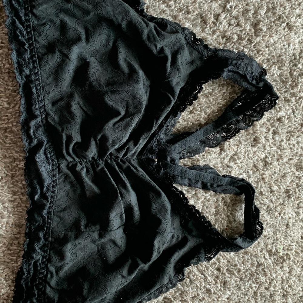 Black racerback bralette